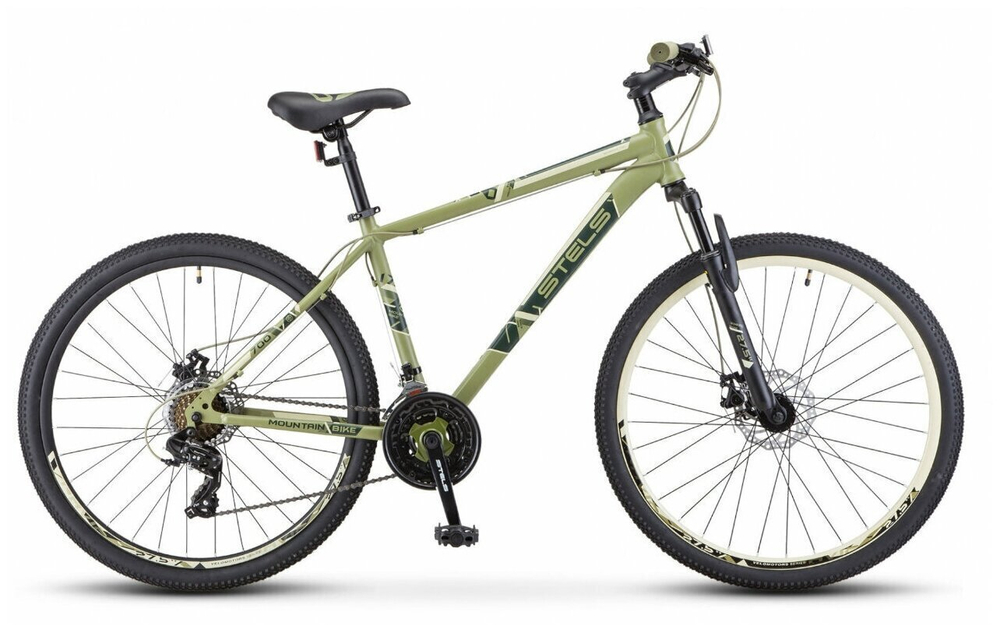 Велосипед 27.5" STELS Navigator-700 MD р.19" хаки арт.F020