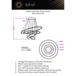 Подвесная светодиодная люстра Aployt Janina APL.018.13.100