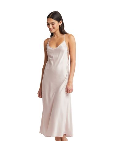 ночная сорочка из шармёза Rya Collection Stunning пыльная роза — фото 2