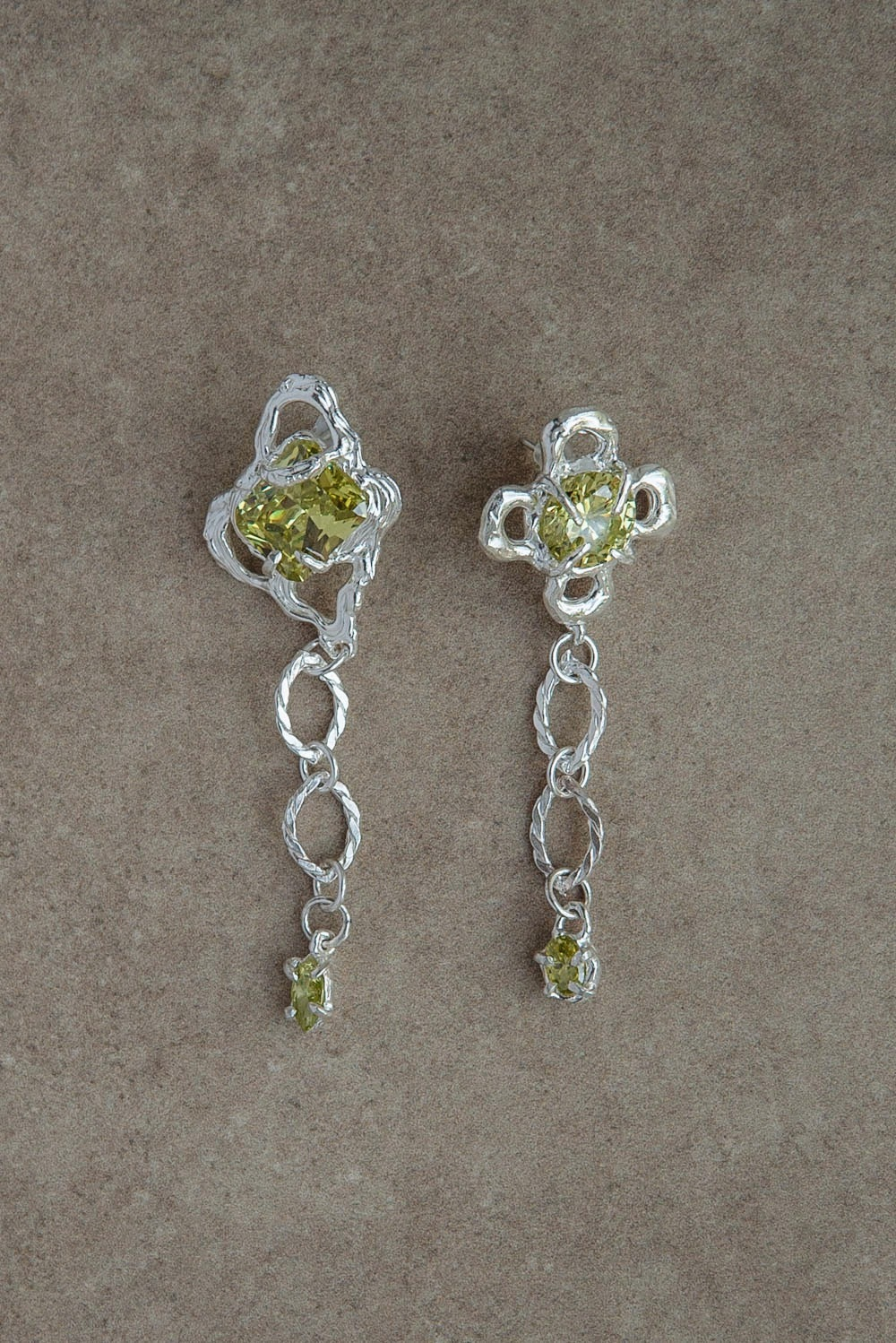 Серьги SPRING EARRINGS GREEN