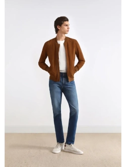 Куртка-бомбер из 100% кожи