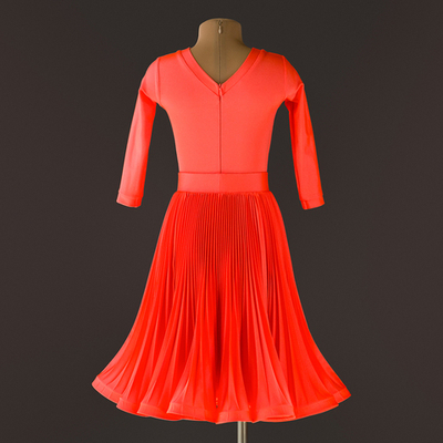 Lilia 14-01-04-С | Платье гофре для спортивных бальных танцев | Vasileva Dance