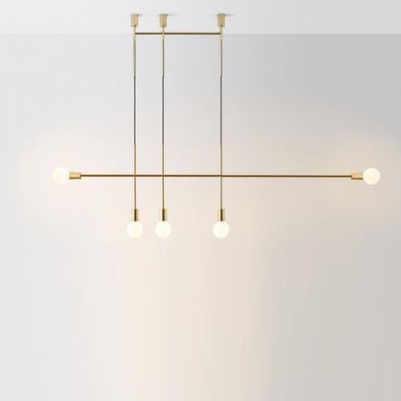 Ceiling design lamp Big Kick by Volker Haug (Gold)