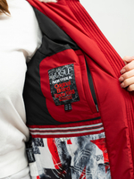 Пуховик зимний женский с капюшоном большие размеры стеганое длинный