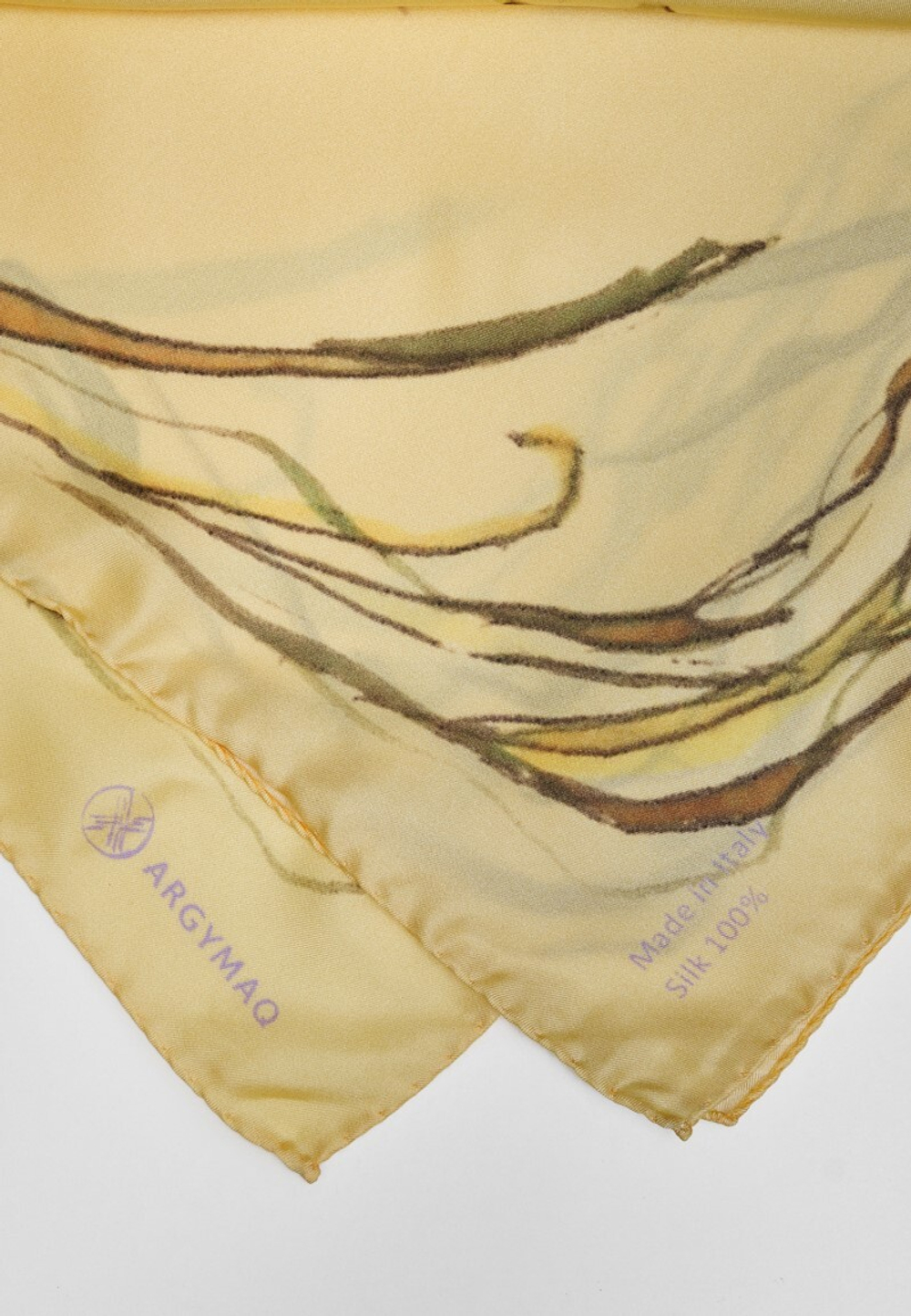Шелковый платок JUSAN YELLOW  70x70