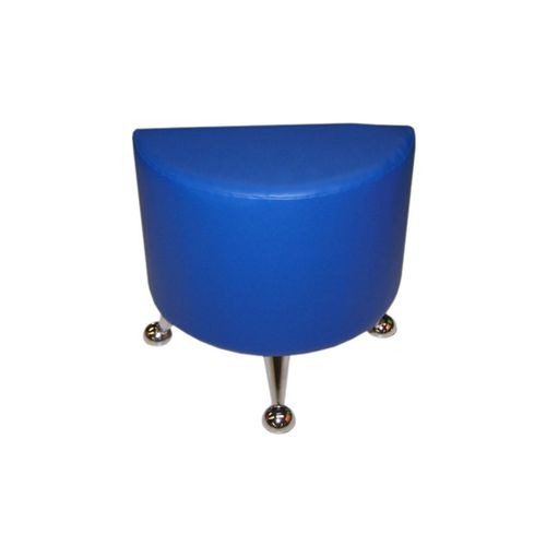 Пуф Геометрия на хромированных ножках Полукруг