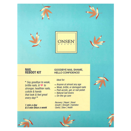 Onsen Secret, Набор для перезагрузки ногтей, 4 шт.