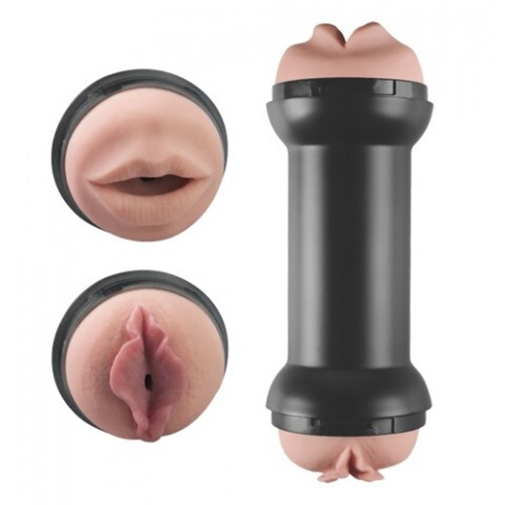 Двусторонний мастурбатор (Вагина + Ротик)