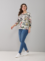 Лонгслив ЛНв-306/молоко-акварельгортензия