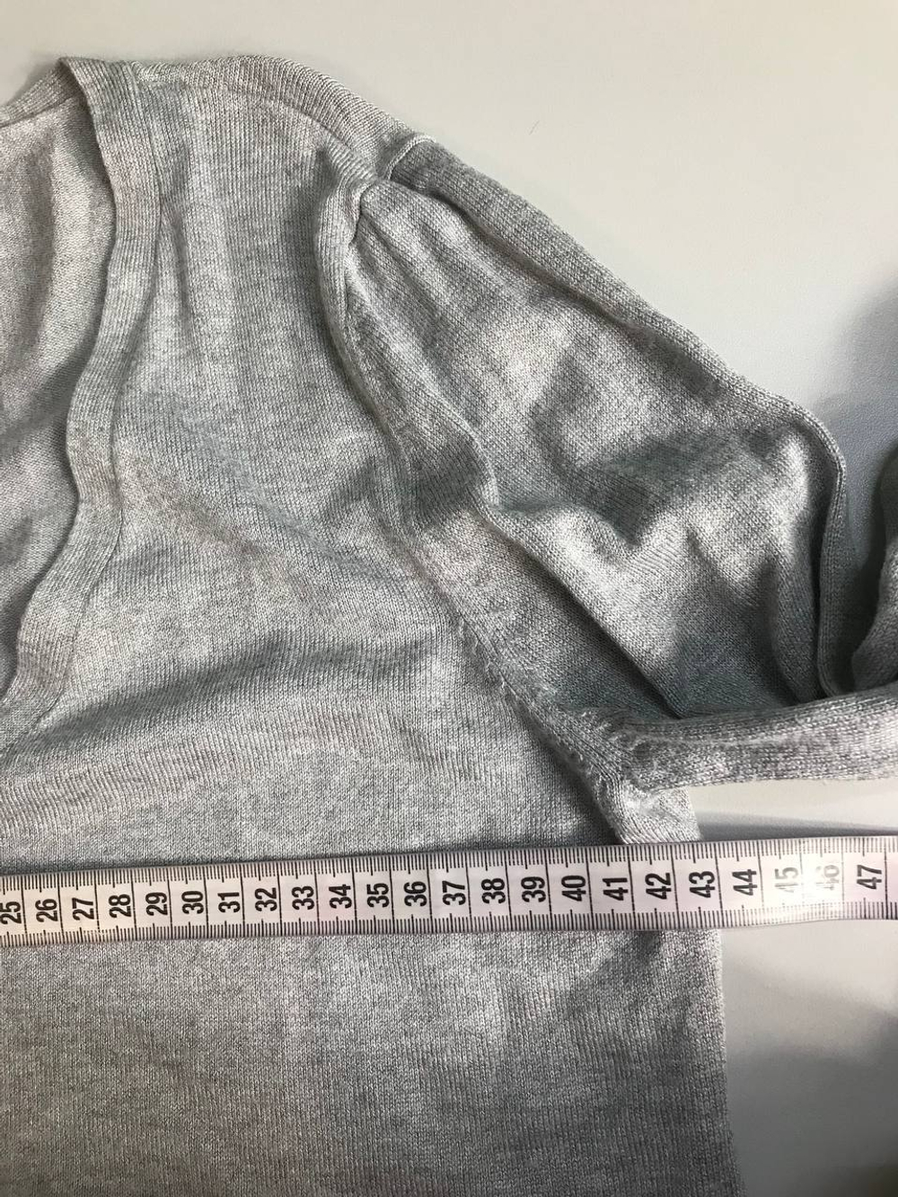 Кардиган Colours of the world серый, маркировка S, визуально 44 размер