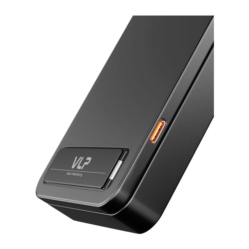 Внешний аккумулятор MagSafe с подставкой VLP Diamond Energy Pro (Qi2) (10000 мА·ч) Беспроводная зарядка: Qi 15 Вт, магнитное крепление для зарядки Apple Watch (Qi 2,5 Вт). Проводная зарядка: USB-C. Есть виджет на iOS, LED-индикация, поддержка PD 3.0, QC 3