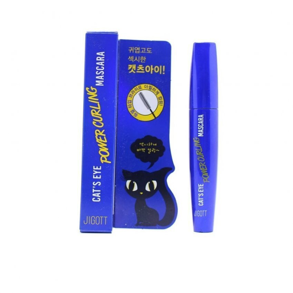 Jigott / Ухаживающая тушь для ОБЪЁМА /ПОДКРУЧИВАНИЯ/ УДЛИНЕНИЯ ресниц Cat's Eye Mascara, 12 гр