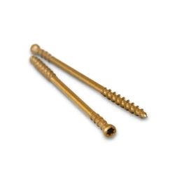 Саморезы для скрытого крепежа террасной доски 4,2x58 мм - набор 400 штук в комплекте с битой Т15. антикоррозийное покрытие WOODWORK