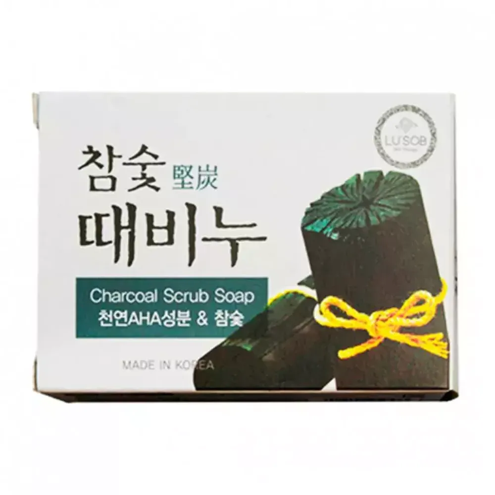 Мыло-скраб с экстрактом древесного угля DONGBANG Charcoal Stain Remover Soap 100 гр