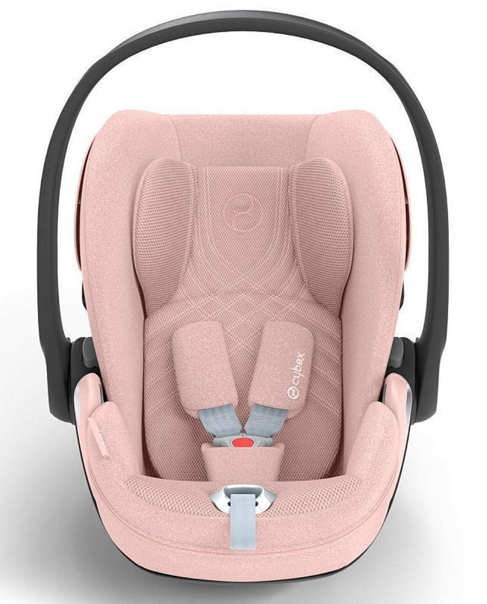 Коляска 3 в 1 Cybex Priam IV Matt Black complete и автокресло Cloud T i-Size Peach Pink Plus Off White