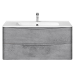 Тумба под раковину Vincea Paola 1000 подвесная, 2 выкатных ящика soft close, Beton