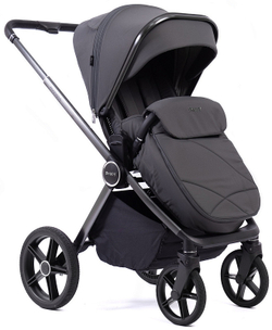 Детская коляска Peppy Monaco 3 в 1 с автокреслом Verona Beige Antrazit (графитовый), рама серая