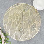 Салфетка сервировочная 38см "Аjour" (золото)