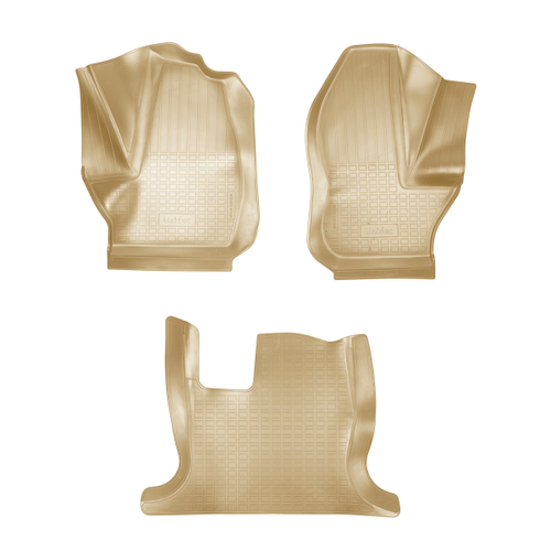 Ковры в салон Norplast/Unidec для GAZ Gazel NN (2021-)Полиуретан,Бежевый,передние арт.NPA11-C23-228-B