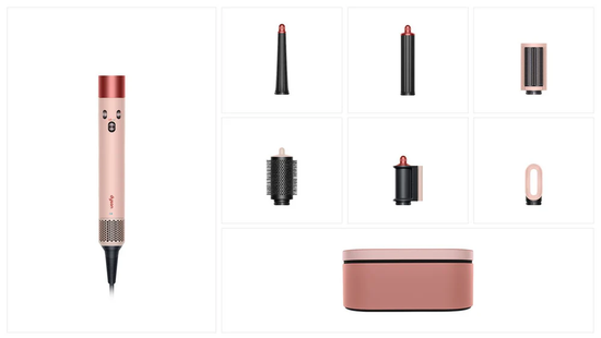 Стайлер Dyson Airwrap i.d. Long HS08 Straight+Wavy, канзан розовый (Kanzan Pink)