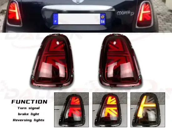 Задние фонари Мини Купер R56 Union Jack 2007-2013 V1 type КРАСНЫЕ