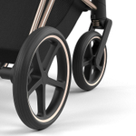 Коляска 3 в 1 Cybex Priam IV Rosegold complete и автокресло Aton B2 i-Size Steel Grey Peach Pink