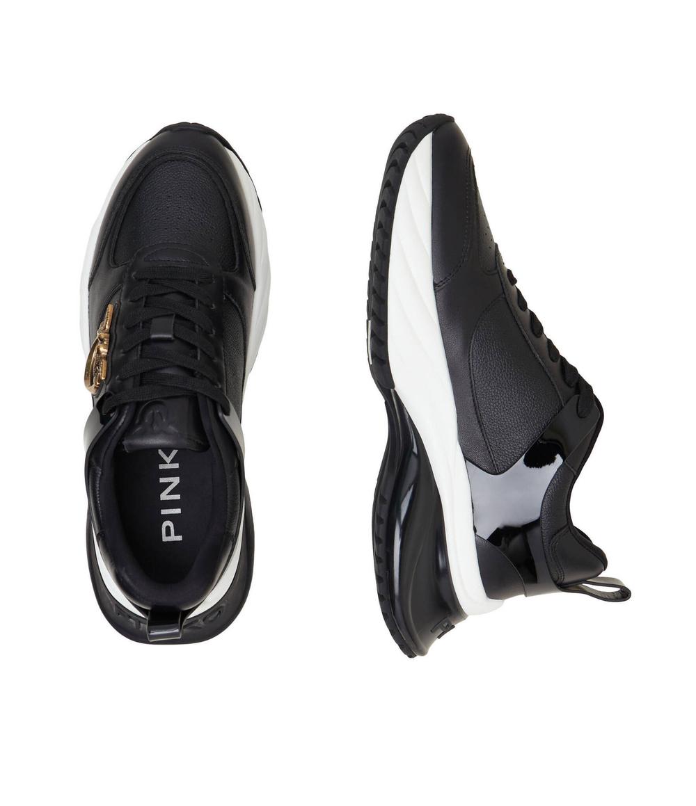 Кожаные кроссовки ariel Pinko - черный(SS0027 P025)