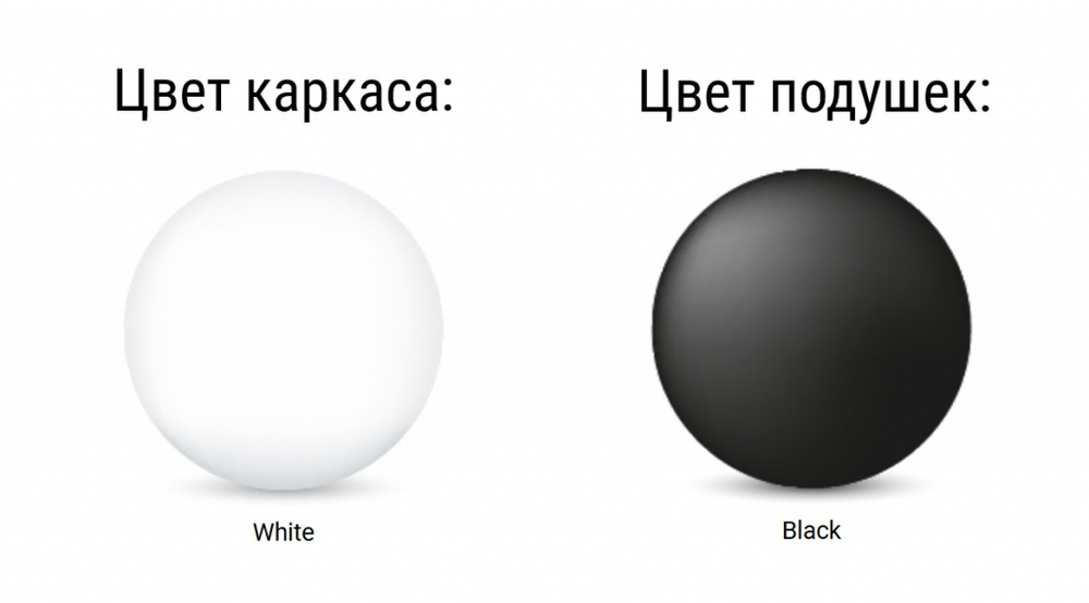 Комплект пластиковой мебели Siesta Contract Mykonos, белый, черный