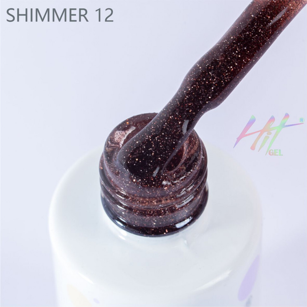 Гель-лак ТМ "HIT gel" №12 Shimmer, 9 мл
