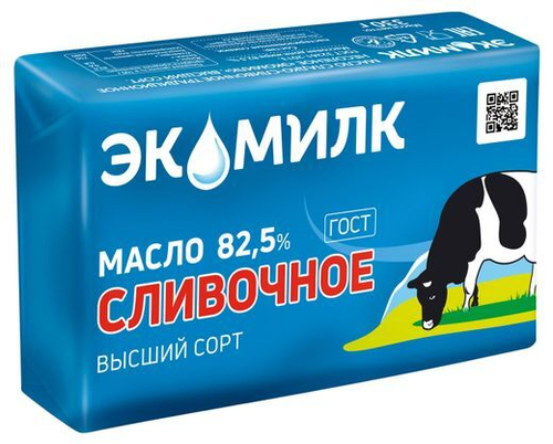Масло с/с "Экомилк" Традиционное 82,5% 330г