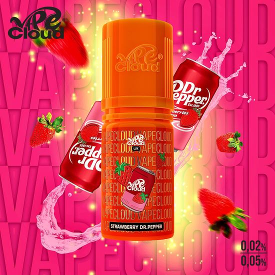 Vape Cloud Lux 0.05% - Strawberry Dr.Pepper (Клубничный Доктор Пеппер со льдом) 30 мл.