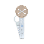 Клипса c лентой для пустышки Suavinex Wild голубая