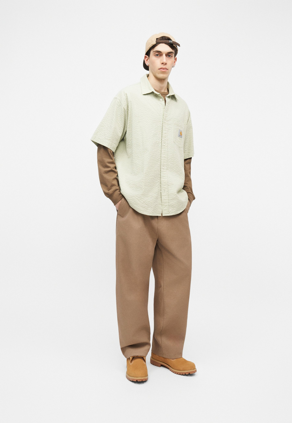 Carhartt WIP BRADY - Тканевые брюки - Хаки