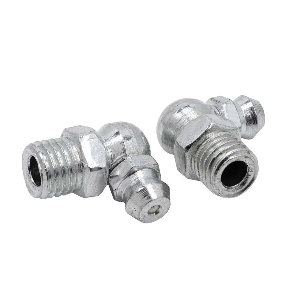 Пресс-масленка 8мм угловая (90град.), комплект 10 шт. RockForce RF-GN-01-90-8MM