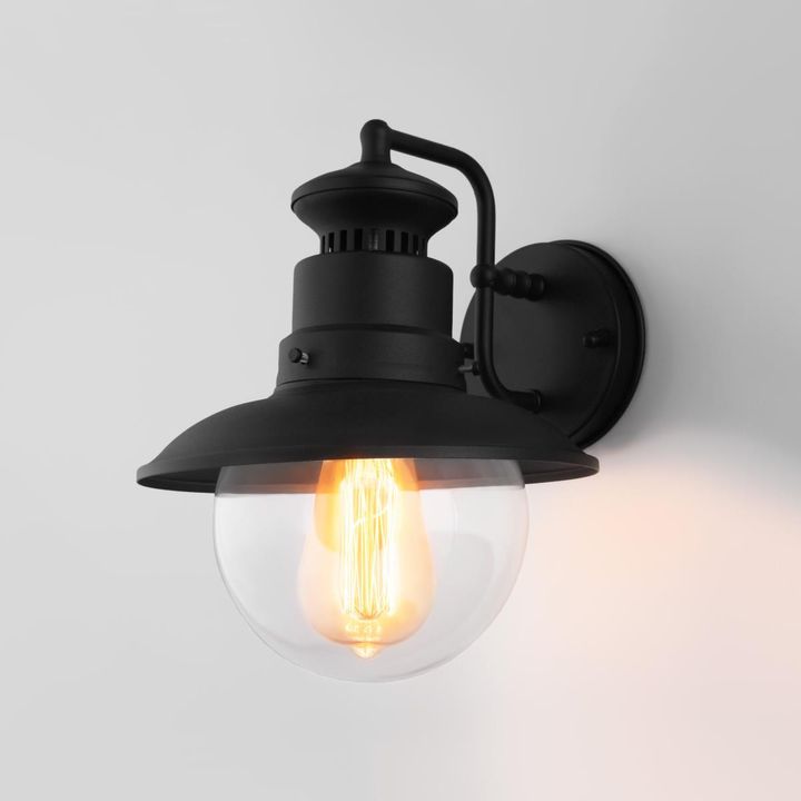 Уличный настенный cветильник Elektrostandard Talli D GL 3002D черный a038480