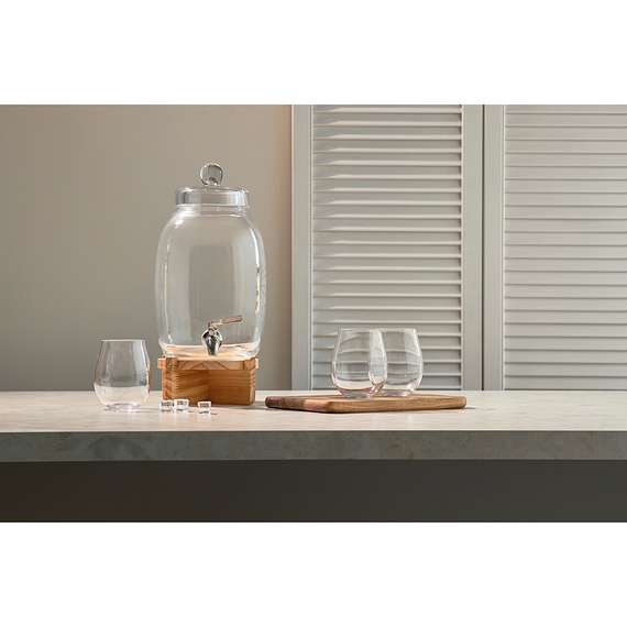 Диспенсер для напитков на деревянной подставке flo, 5,4 л