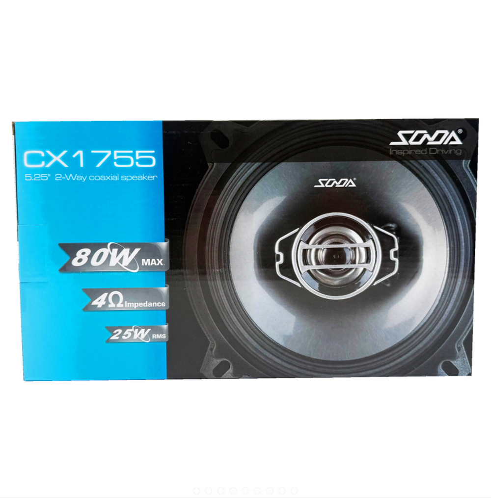 Автоколонки 13см. 2-Way 5.25" с сетками "комплект2шт" Sonda CX-1755