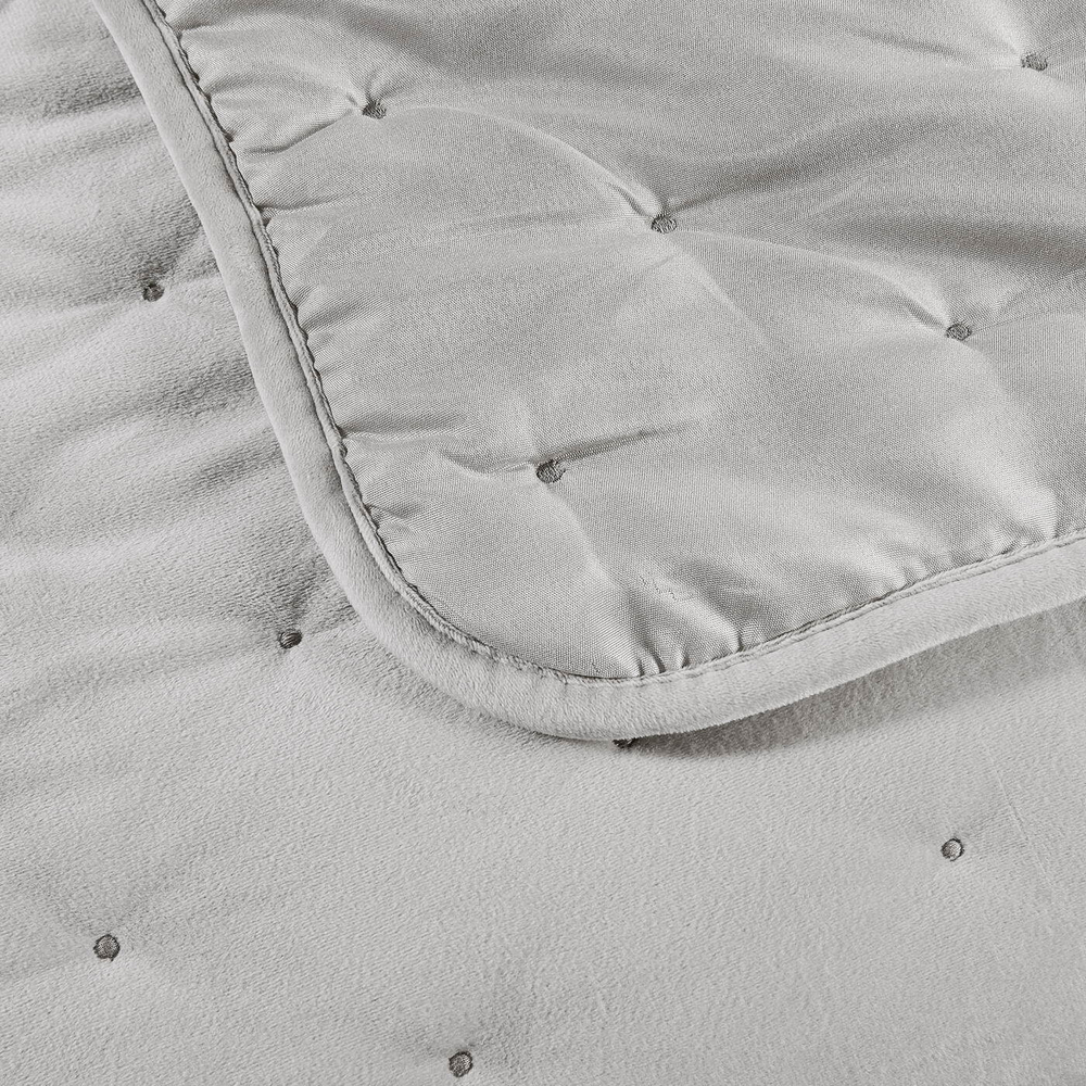 Покрывало 240x260 Sofi De MarkO Иоланта серебряно-серое