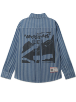Рубашка Дл. Рукав Striped Denim Workshirt - Pins