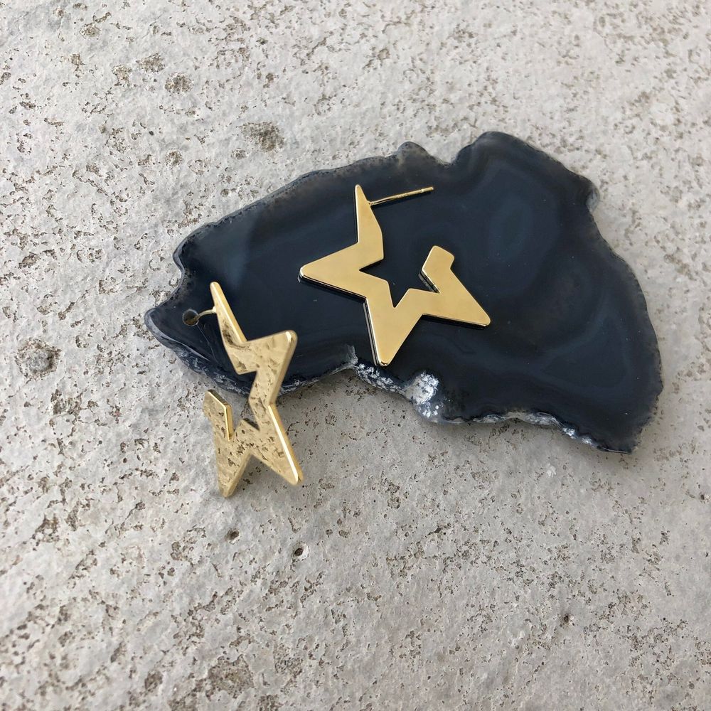 серьги микс звезды серьги микс звезды