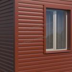 Сайдинг металлический Корабельная доска VIKING MP 0,45мм RALL 3011-Красно-коричневый