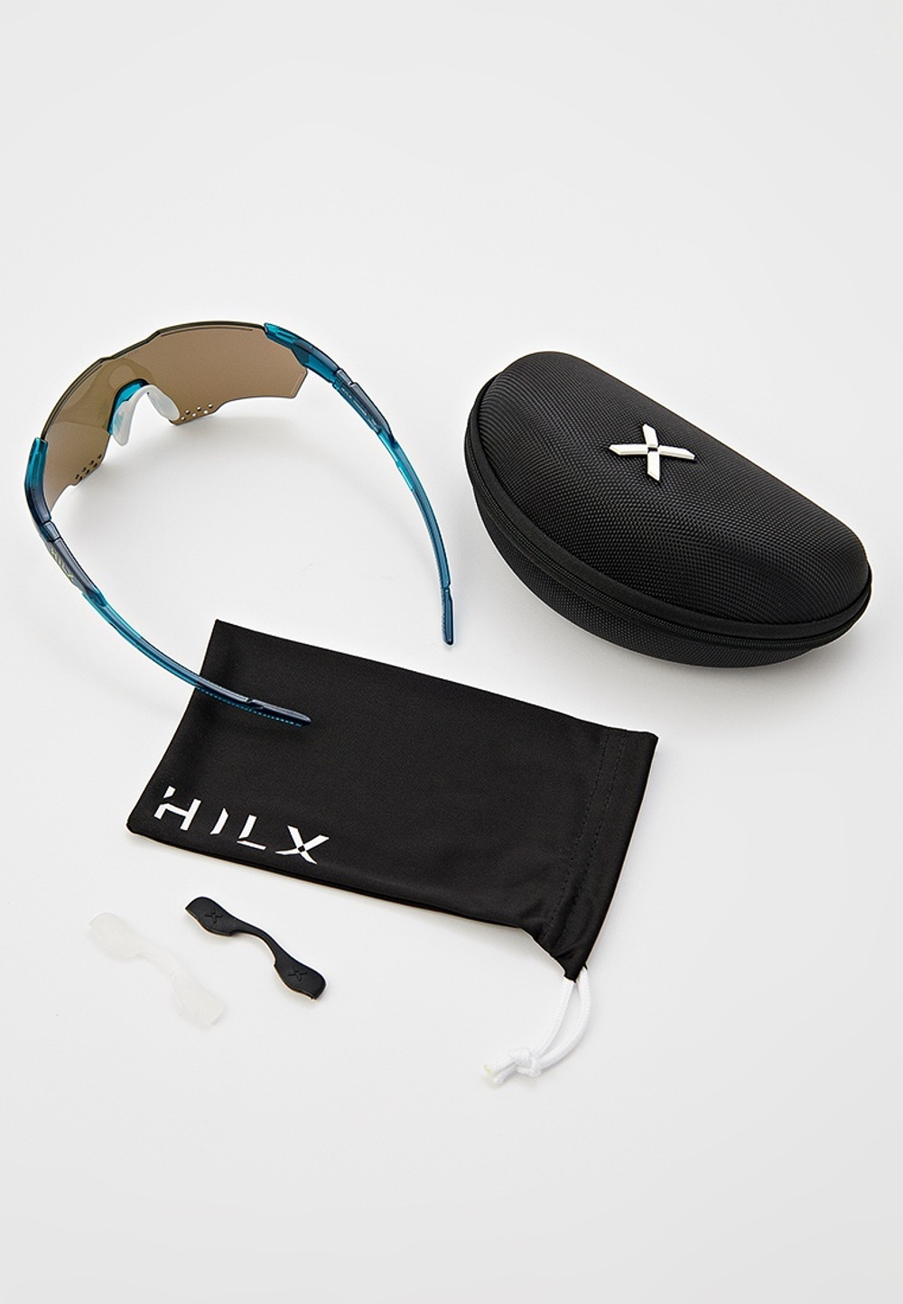 Спортивные очки с диоптриями HILX Gladiator (L) / Shiny Crystal Dark Green / Road Bike Lens