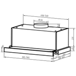 Встраиваемая вытяжка Oasis серии Standart VT-50W