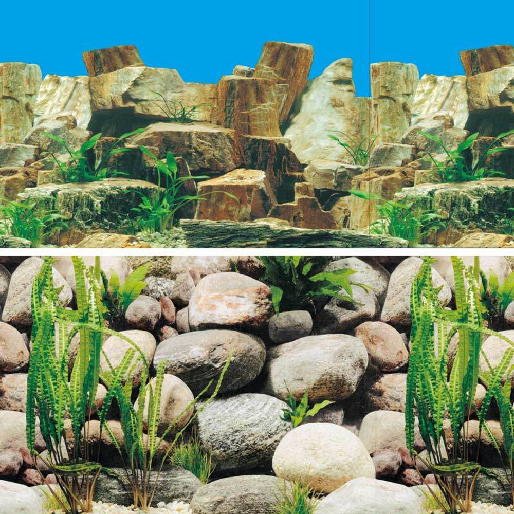 Фон "Каменное многоцветье/Русло реки", 9023/9025, 0,4*15м, Laguna