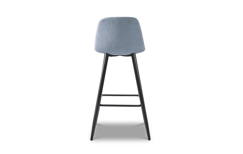 Барный стул 350B голубой/черный