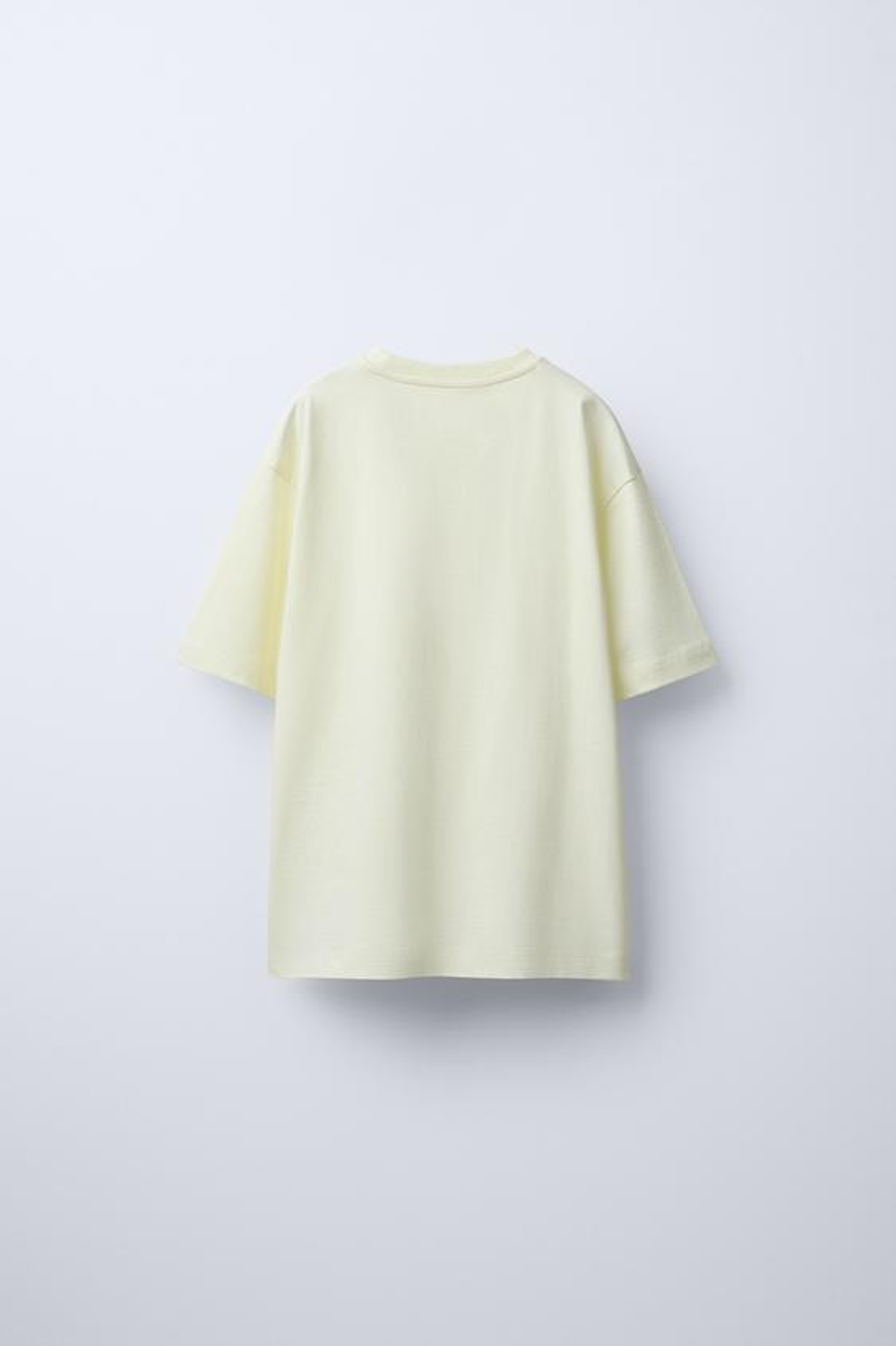 ZARA ФУТБОЛКА С РЕЛЬЕФНОЙ НАДПИСЬЮ, ЖЕЛТЫЙ