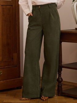 Брюки палаццо вельветовые