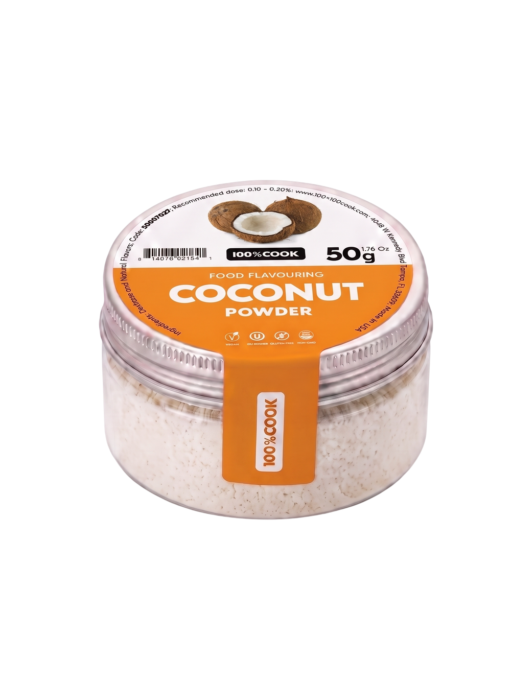 Кокос Ароматизатор пищевой (порошок), 100%COOK, 50 г