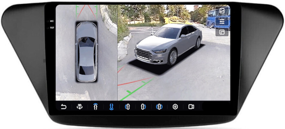 Магнитола для Lifan X50 2015+ - FarCar BX561M-360 монитор 9.5" 2K QLED на Android 13, 6Гб+128Гб, CarPlay, 4G SIM-слот, 4 камеры в комплекте