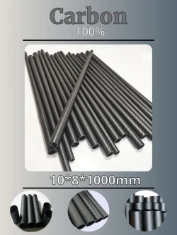 Карбоновая трубка 10х8х1000 (Матовая)